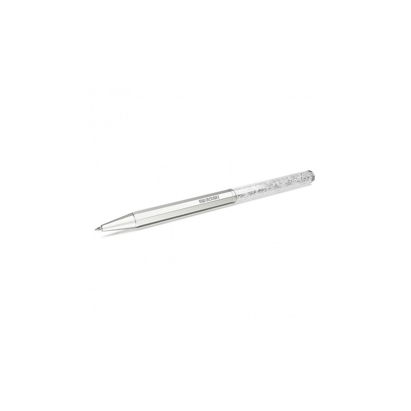 STYLO À BILLE SWAROVSKI CRYSTALLINE -  FORME OCTOGONALE ARGENTÉ