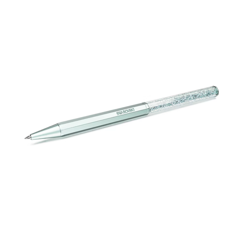 STYLO À BILLE SWAROVSKI CRYSTALLINE - FORME OCTOGONALE BLEU CLAIR