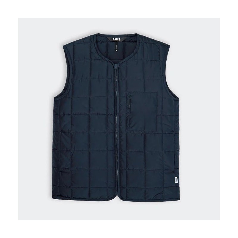 RAINS - VESTE SANS MANCHE HOMME BLEU MARINE TAILLE S