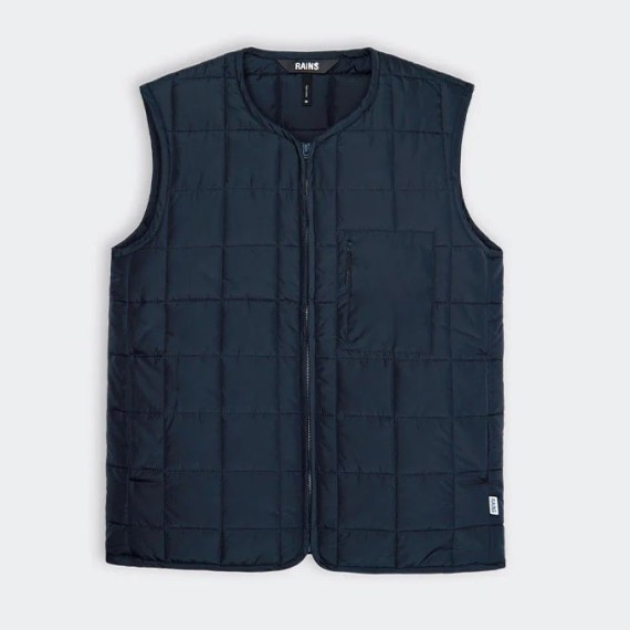 RAINS - VESTE SANS MANCHE HOMME BLEU MARINE TAILLE S