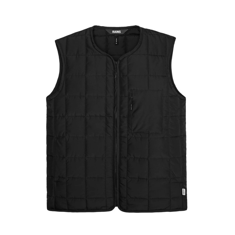 RAINS - VESTE SANS MANCHE HOMME NOIR TAILLE S
