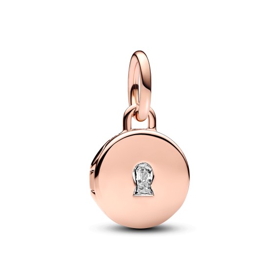 CHARM PENDANT MÉDAILLON AMOUR OUVRABLE ROSÉ