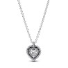 COLLIER AVEC PENDENTIF HALO COEUR SCINTILLANT