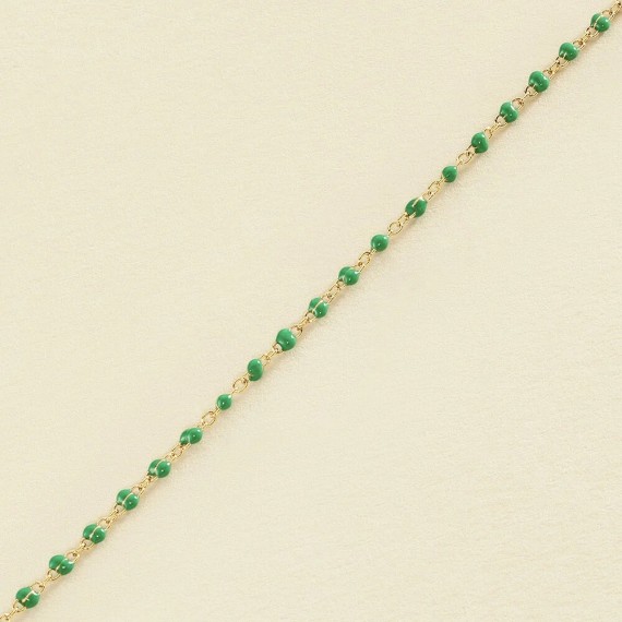 BRACELET SOUPLE SMARTY - VERT/DORÉ