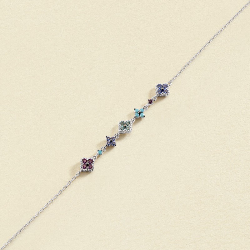 BRACLET SOUPLE BELOVED - MULTICOLORE/ARGENTÉ