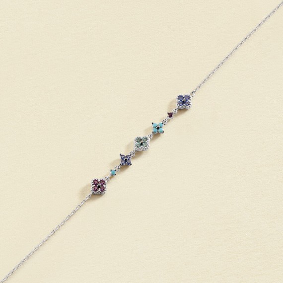 BRACLET SOUPLE BELOVED - MULTICOLORE/ARGENTÉ
