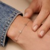 BRACELET SOUPLE WITH LOVE - ARGENTÉ