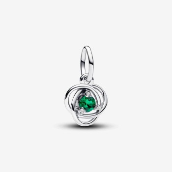 CHARM PENDANT CERCLE ÉTERNITÉ VERT