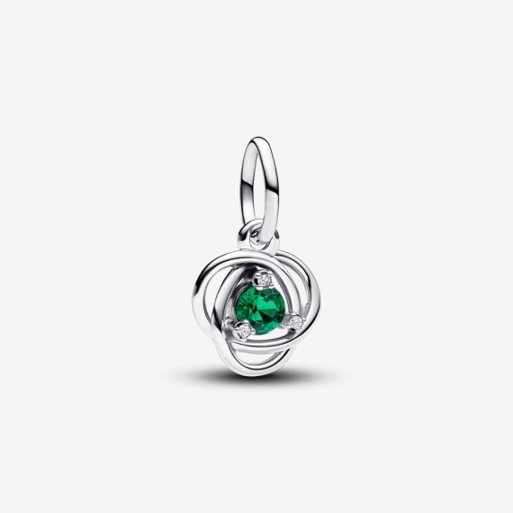 CHARM PENDANT CERCLE ÉTERNITÉ VERT