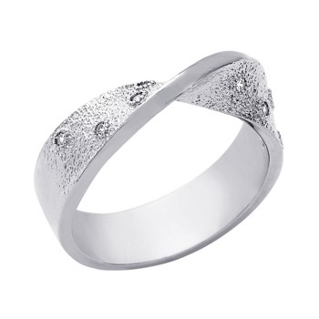 SAUNIER  BAGUE BASALTE T58 AG925