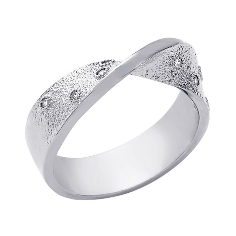 SAUNIER  BAGUE BASALTE T58 AG925