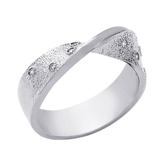 SAUNIER  BAGUE BASALTE T58 AG925