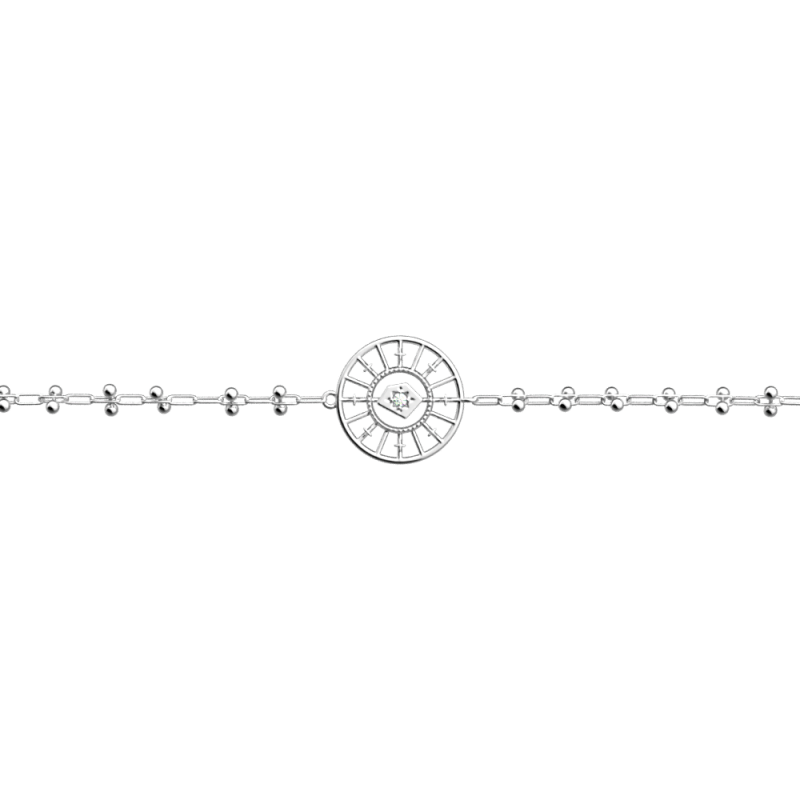 BRACELET ASTRALE FINITION ARGENTÉE D16 MM