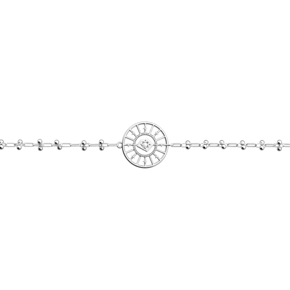 BRACELET ASTRALE FINITION ARGENTÉE D16 MM