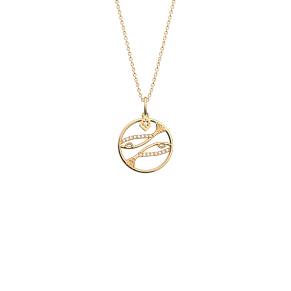 COLLIER ZODIAQUE SAGITTAIRE FINITION DORÉE D20 MM