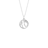 COLLIER ZODIAQUE GÉMEAUX FINITION ARGENTÉE D20 MM
