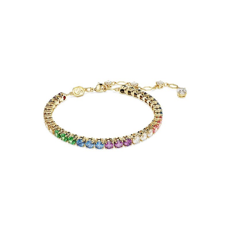 BRACELET TENNIS MATRIX MULTICOLORE DORE