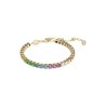 BRACELET TENNIS MATRIX MULTICOLORE DORE