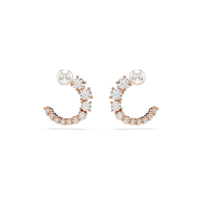 BOUCLES D OREILLES MATRIX - ROSÉ ET PERLE