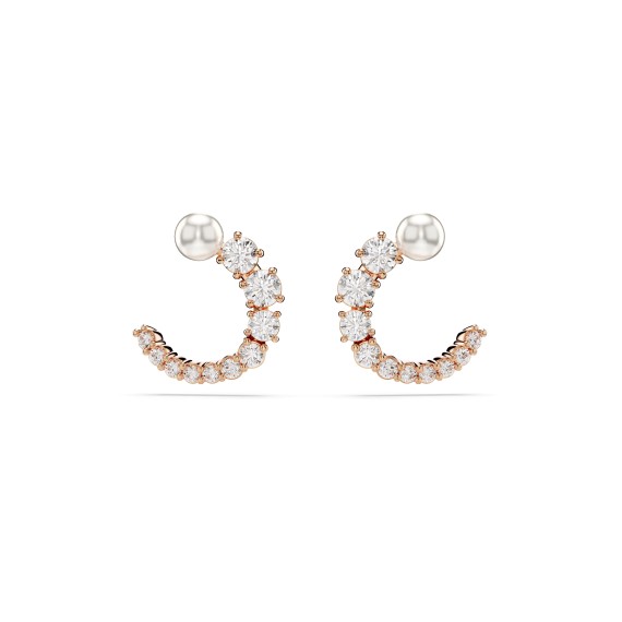 BOUCLES D OREILLES MATRIX - ROSÉ ET PERLE