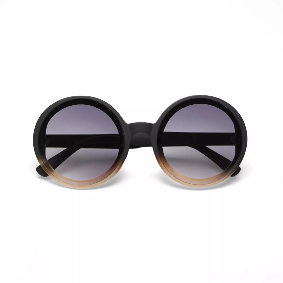 LUNETTES DE SOLEIL OKKIA MONICA - NOIR ET ROSE BLUSH