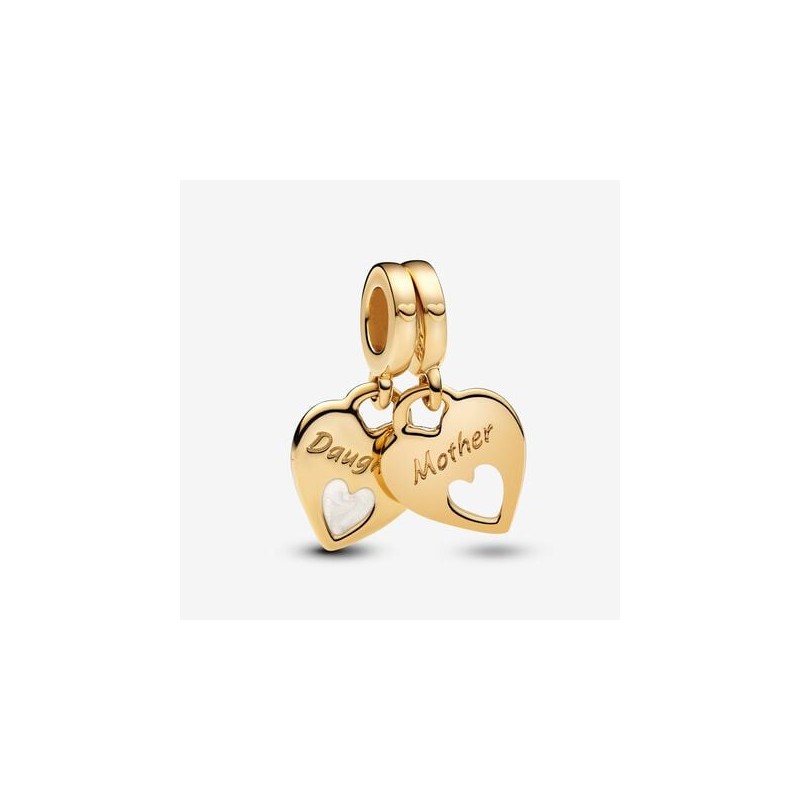 CHARM PENDANT COEUR SEPARABLE DOUBLE