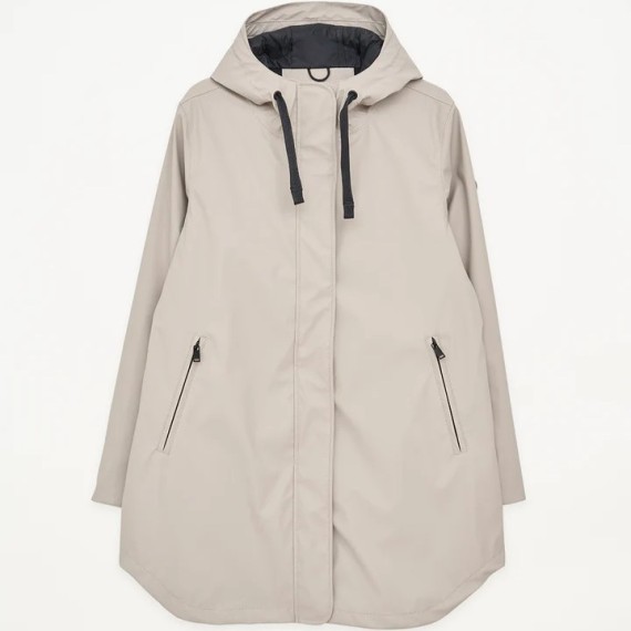 VESTE IMPERMÉABLE DOUBLÉE POLAIRE SNOW STONE GREY T42