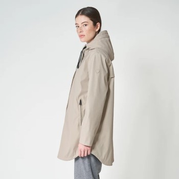 VESTE IMPERMÉABLE DOUBLÉE POLAIRE SNOW STONE GREY T42