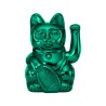 CHAT PORTE-BONHEUR MANEKI NEKO TEAL METALLISÉ