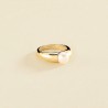 BAGUE MARGAUX - DORÉ/PERLE T56