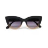 LUNETTES DE SOLEIL OKKIA CLAUDIA - NOIR ET ROSE BLUSH