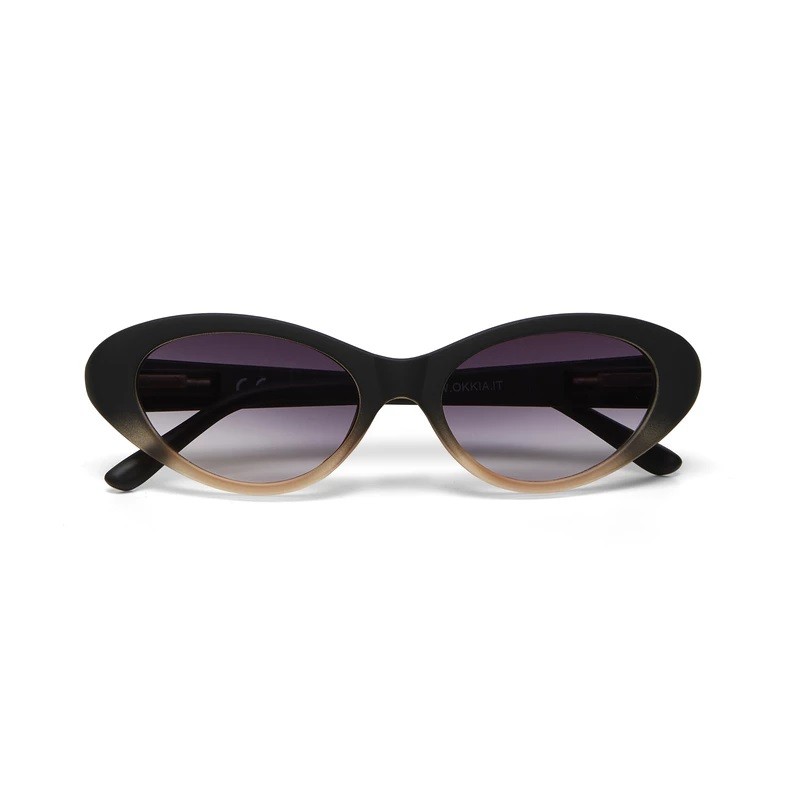 LUNETTES DE SOLEIL OKKIA LINA - NOIR ET ROSE BLUSH