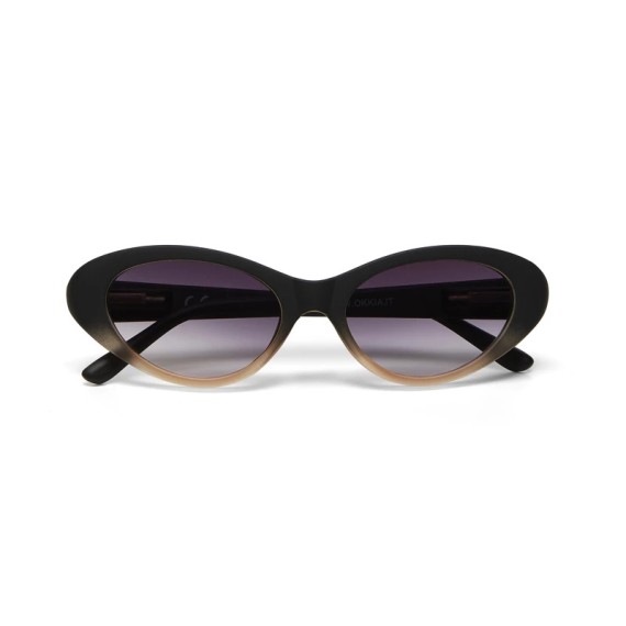 LUNETTES DE SOLEIL OKKIA LINA - NOIR ET ROSE BLUSH