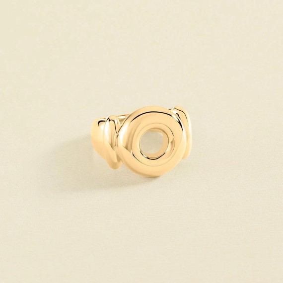 BAGUE LARGE ALMA - DORÉ T56