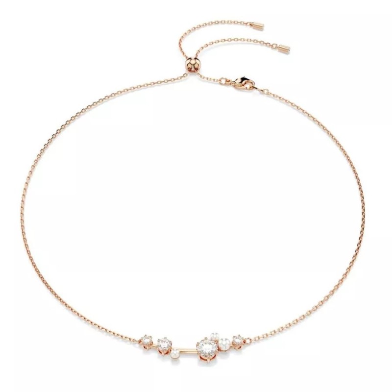 COLLIER CONSTELLA - ROSÉ ET PERLE