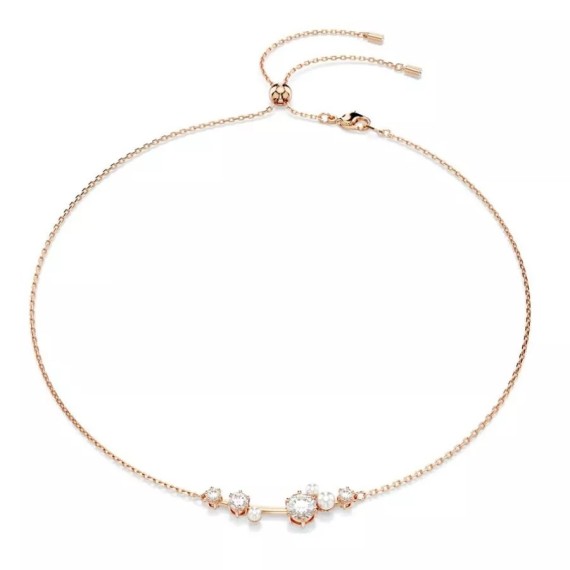 COLLIER CONSTELLA - ROSÉ ET PERLE