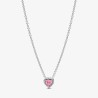 COLLIER COEUR SURÉLEVÉ ROSE