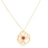 POPPY COLLIER MI-LONG PENDENTIF COQUELICOT
