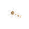 MARGUERITE BAGUE AJUSTABLE DUO DE FLEUR NACRE BLANCHE