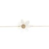 MARGUERITE BRACELET AJUSTABLE GRANDE FLEUR NACRE BLANCHE