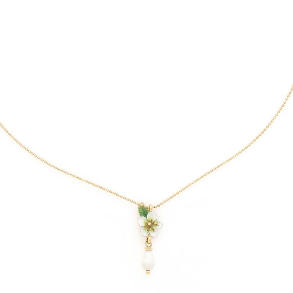 HANA COLLIER FIN MINI PENDENTIF FLEUR