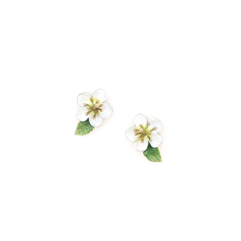 HANA BOUCLES D'OREILLES PUCES FLEUR DE CERISIER