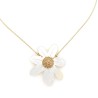 MARGUERITE COLLIER PENDENTIF GRANDE FLEUR NACRE