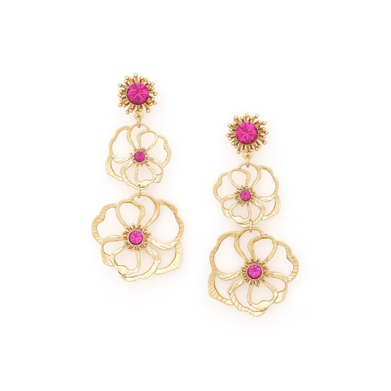 POPPY BOUCLES D'OREILLES POUSSOIR 3 ÉLÉMENTS