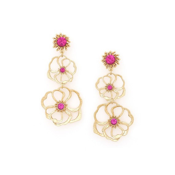POPPY BOUCLES D'OREILLES POUSSOIR 3 ÉLÉMENTS