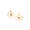 POPPY BOUCLES D'OREILLES DORMEUSES COQUELICOT