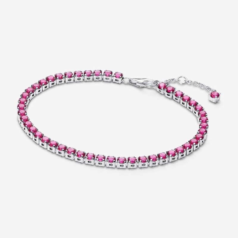 BRACELET RIVIÈRE ROSE SCINTILLANT