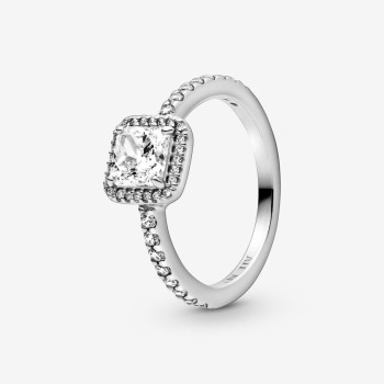 BAGUE HALO SCINTILLANT CARRÉ T54