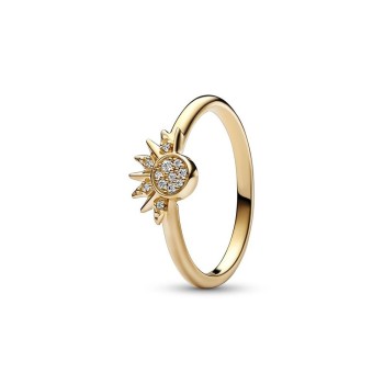 BAGUE CÉLESTE SOLEIL SCINTILLANT T56