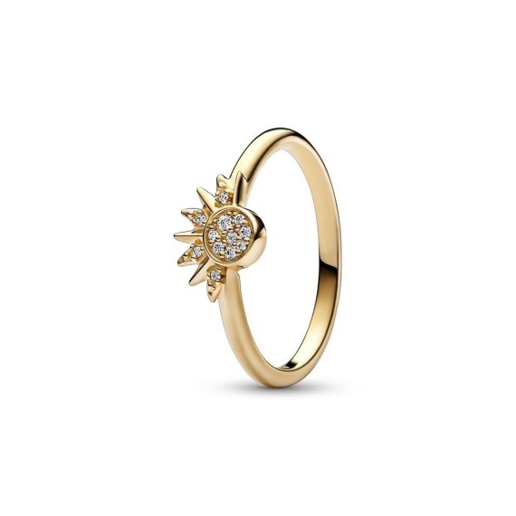 BAGUE CÉLESTE SOLEIL SCINTILLANT T56